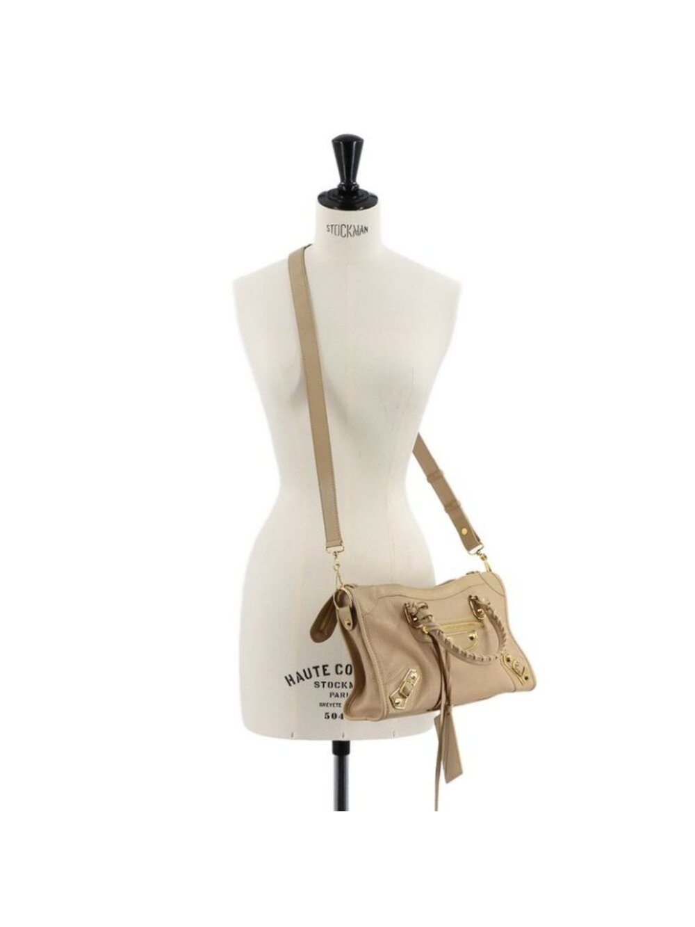 Balenciaga Classic Metallic Edge City 2-Way Hand Bag Leather Beige - Picture 10 of 10